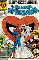 The Amazing Spider-Man Annual [Marvel] (1963) 21 (Spider-Man Cover) (Newsstand "Groom Spider-Man" Edition)