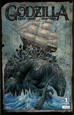 Godzilla: Here There Be Dragons [IDW] (2023) 1 (Variant Tyler Kirkham Cover)