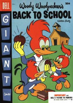 Woody Woodpecker's Back To School (1952) Dell Giant 4